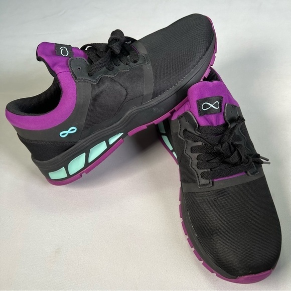 infinity by Cherokee Shoes - New nb Cherokee Infinity Fly Black Neon Purple Sneakers Nursing Shoe Womens 8